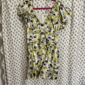 Abercrombie & Fitch Green Floral Romper dress